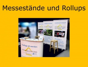 Messestände und Rollups